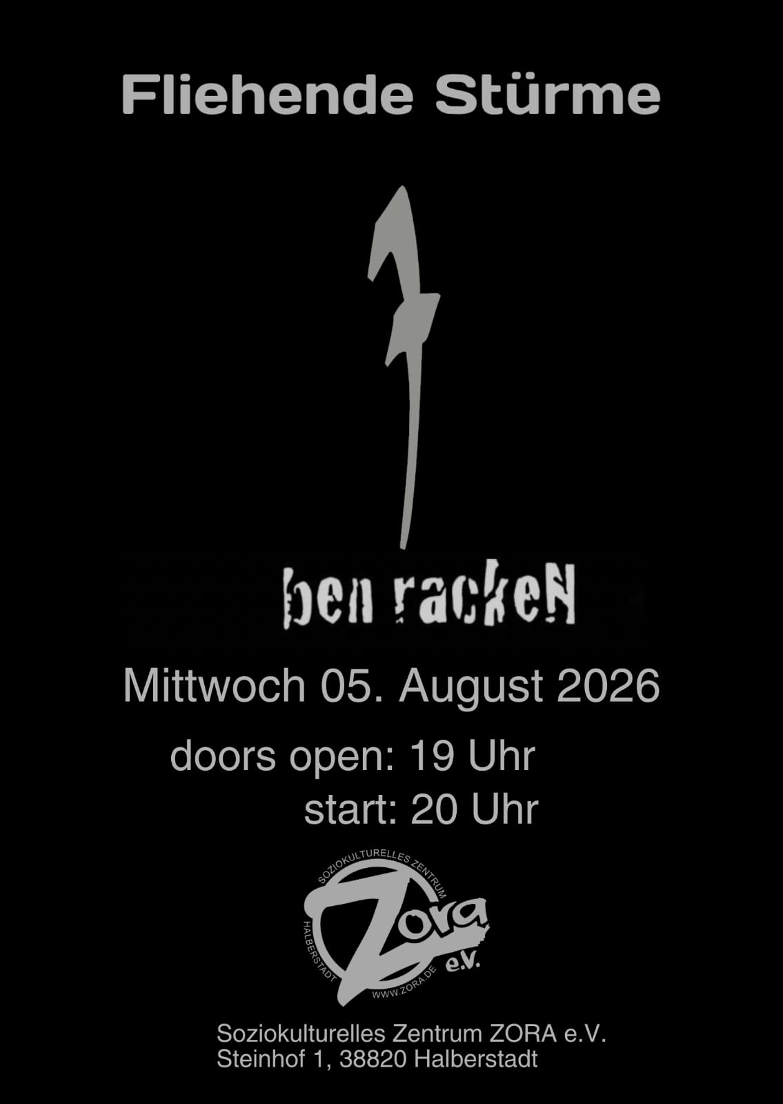 Plakat: Konzertplakat August